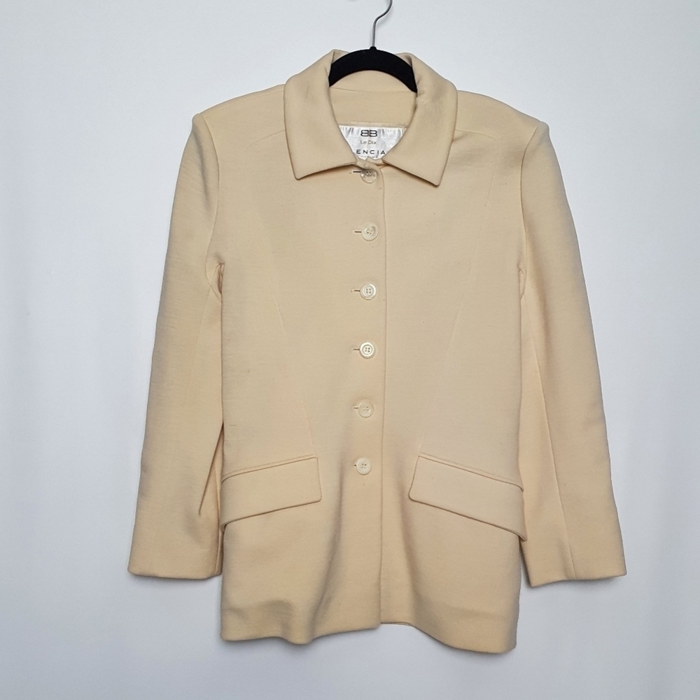 Balenciaga Blended Wool Blazer Jacket